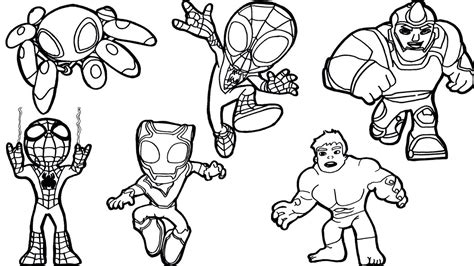 Drawings of the Marvel's Spidey and His Amazing Friends Spider Man No ...