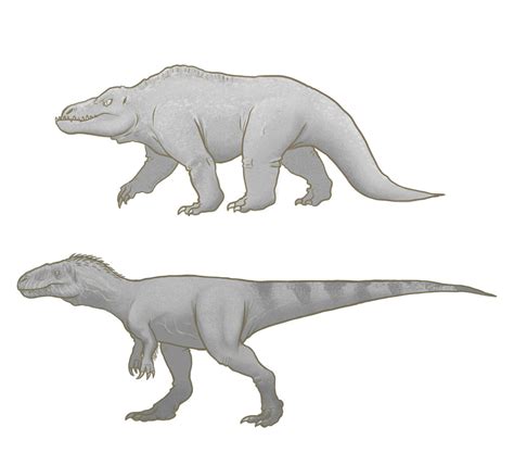 Megalosaurus - Old vs modern by SporemasterHIMPO on DeviantArt