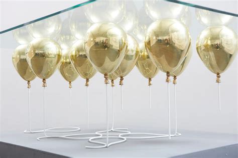 If It's Hip, It's Here (Archives): Gold Balloons and Glass Top Coffee ...