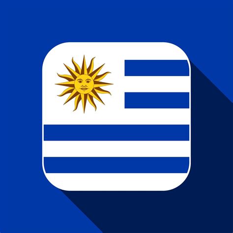 Uruguay flag, official colors. Vector illustration. 11853024 Vector Art ...