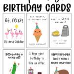 Funny Homemade Birthday Cards - 9 Free Printable Funny Birthday Cards