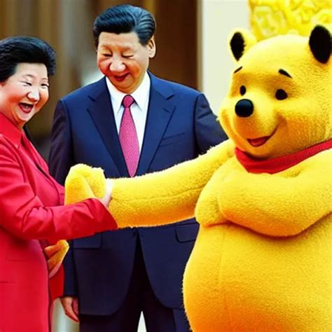 winnie the pooh and xi jinping shaking hands in palace | Stable ...