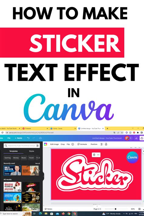 sticker design in canva Graphic Design Tips, Text Design, Inkscape Tutorials, Learning For Life ...