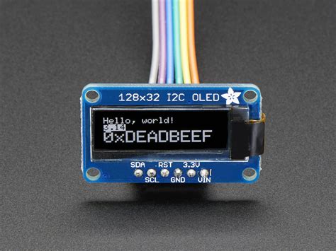 Monochrome 128x32 I2C OLED graphic display : ID 931 : $17.50 : Adafruit Industries, Unique & fun ...