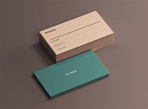 Classic Business Cards Mockup