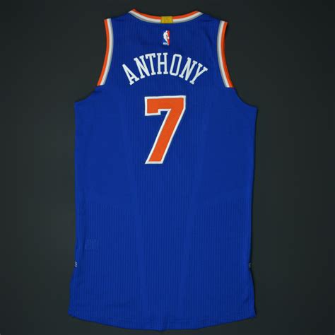 Carmelo Anthony - New York Knicks - Game-Worn "NOCHES ENEBEA" Jersey - 2015-16 Season | NBA Auctions