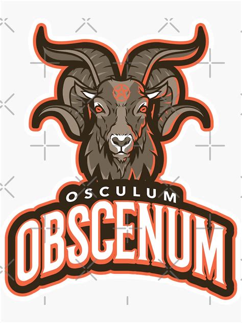 "Osculum Obscenum" Sticker for Sale by fusedtees | Redbubble