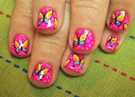 Robin Moses Nail Art: "nail art" "cute butterfly nails" "butterfly nail art" "short nail art ...