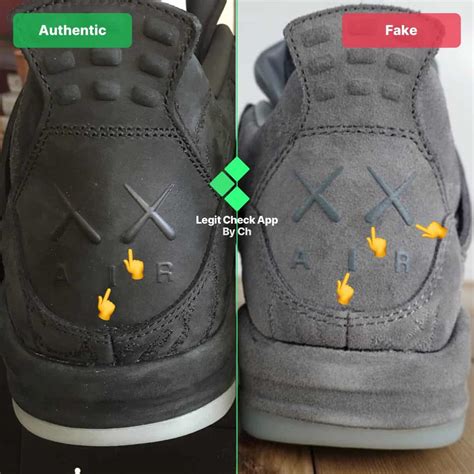 Air Jordan 4 Kaws Real Vs Fake Guide - Как распознать поддельные Kaws 4 - Agof