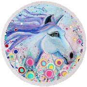 Dreaming In Color Whimsical Horse Art by Valentina Miletic Painting by Valentina Miletic - Fine ...