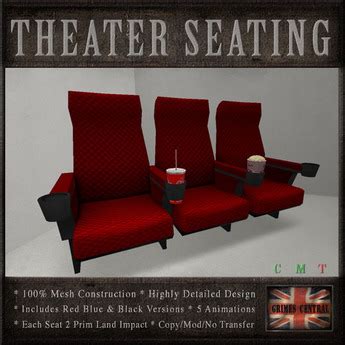 Second Life Marketplace - Movie Theater Seats