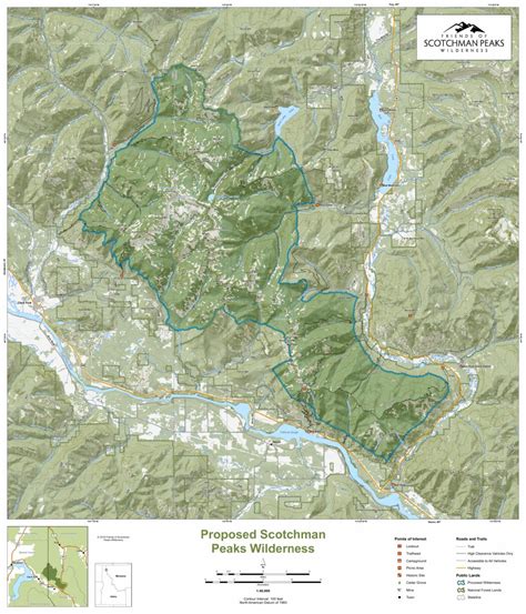 Scotchman Peaks Trail Map map by Friends of Scotchman Peaks Wilderness - Avenza Maps | Avenza Maps