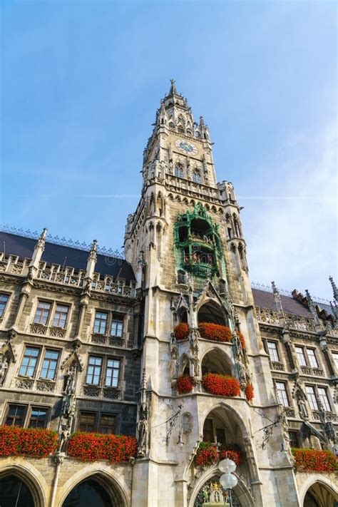 New Town Hall Neues Rathaus on Marienplatz in Munich Stock Image - Image of tourism, square ...