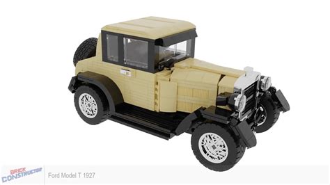 Ford Model T 1927 - LEGO Animated Speedbuild - YouTube