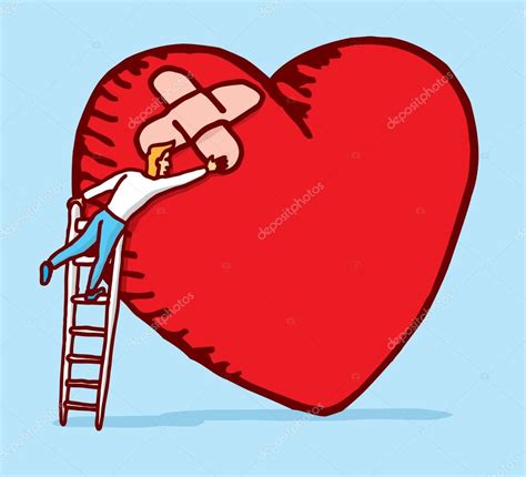 Healing and caring a broken heart — Stock Vector #51930975