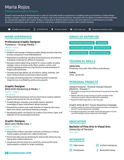 Graphic Designer Resume Sample & Guide [21+ Examples]