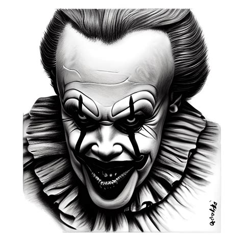 Pennywise 8k Hyper Realistic Horror Movie Character Graphic · Creative Fabrica