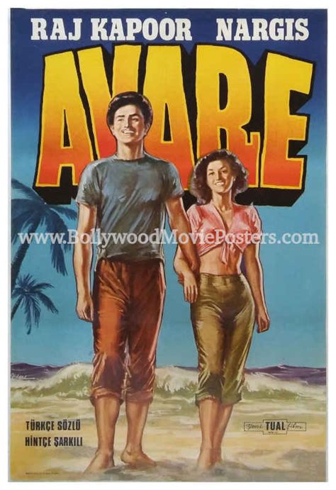 Awara movie poster: 1951 film Awaara Raj Kapoor old Bollywood posters