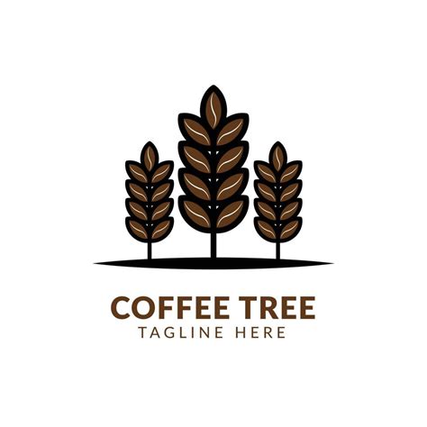 Tree Coffee Logo Design Template,Hand drawn graphic coffee tree with grains. Vector illustration ...