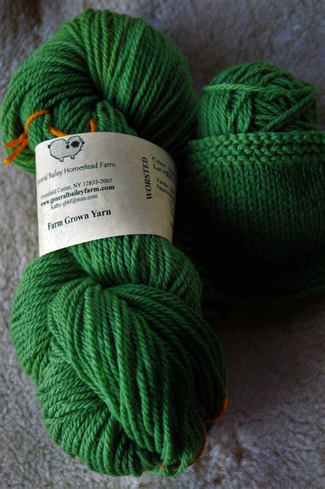 Spring Green 3 ply worsted weight wool yarn from our USA farm free shipping offer