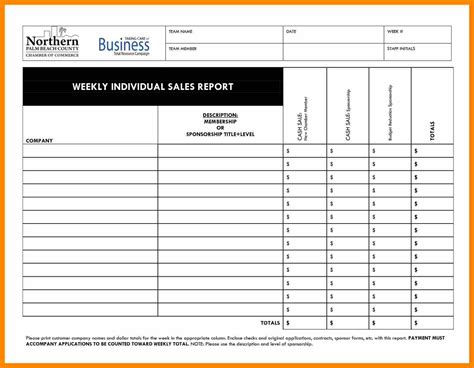 Daily Activity Report Template