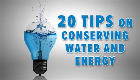 20 tips on conserving water and energy… and saving money in the process! - WHCRWA WATER U