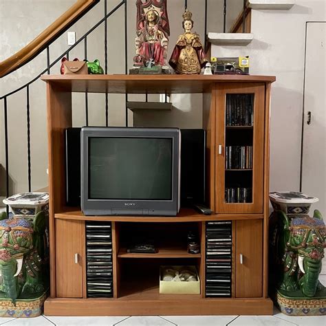 Antique TV Stand Cabinet on Carousell