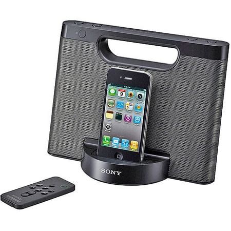 Sony RDPM5iPBLK Portable Speaker System with iPod/iPhone Dock, Black ...