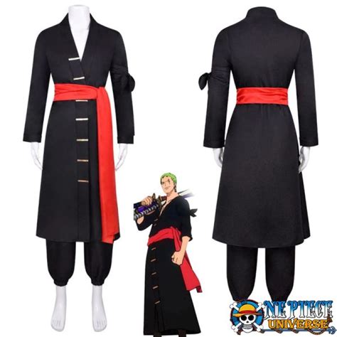 Zoro Wano Outfit Black Costume Cosplay | One Piece Universe Store