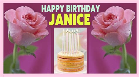 Happy Birthday Janice gif | Birthday Greeting | birthday.kim