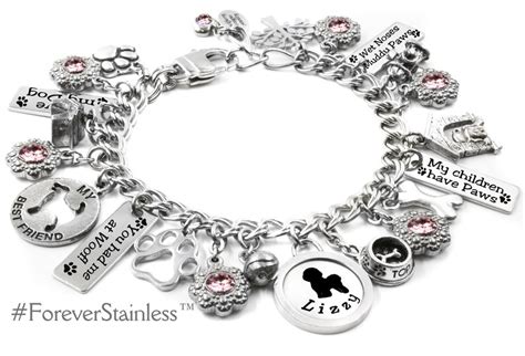 Dog Mom Bracelet Personalized Engraved Pet Breed and Name | Etsy