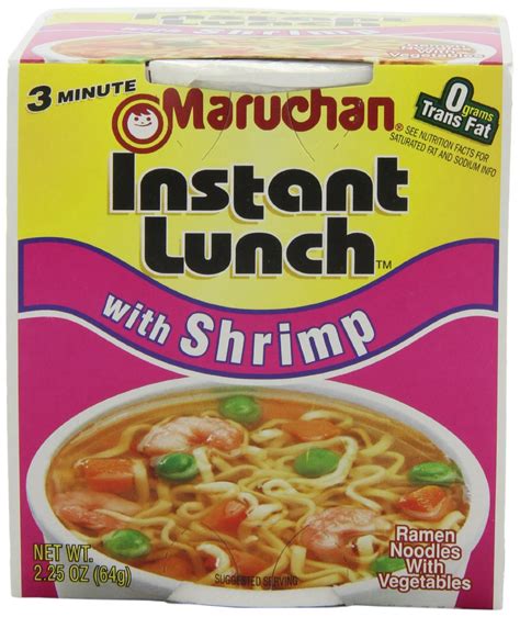 Maruchan Instant Lunch Shrimp Flavor, 2.25 oz Each, 12 Total