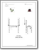 Letter H Worksheets : Alphabet H sound handwriting worksheets for preschool and kindergarten