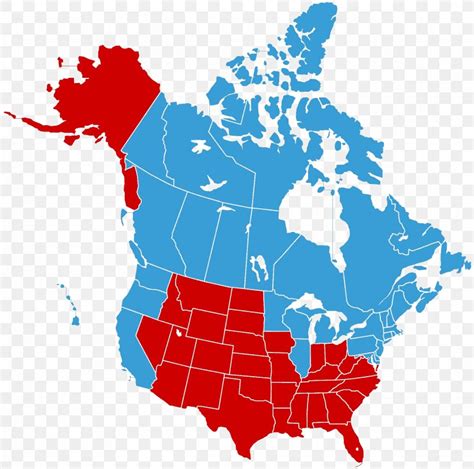 Canada–United States Border Canada–United States Border Jesusland Map ...