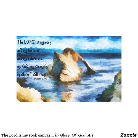 The Lord is my rock canvas print | Canvas art prints, God art, Canvas