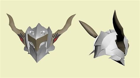 3D model Mordred Helmet - Fate Apocrypha VR / AR / low-poly | CGTrader