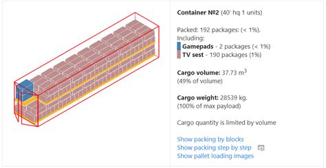 Pallets Usage for Loading Containers and Trucks in the Load Calculator ...