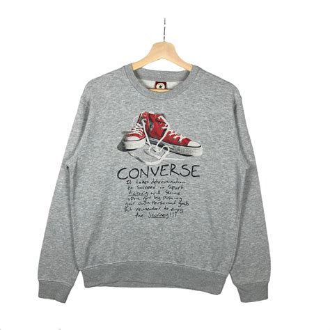 Converse sweatshirt crewneck big logo printed | Etsy