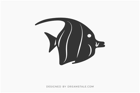 Exotic Tropical Fish Free SVG Clipart - Dreamstale