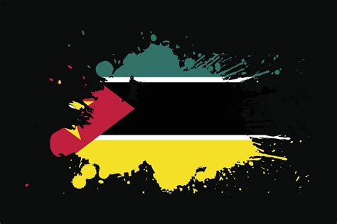 Mozambique Flag With Grunge Effect Design 3361486 Vector Art at Vecteezy