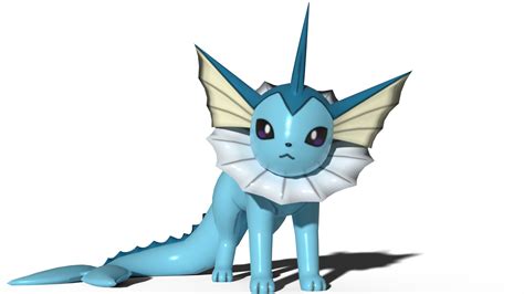 A shiny Vaporeon that is actually shiny by kuby64 on DeviantArt