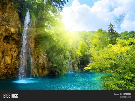 Waterfalls Deep Forest Image & Photo (Free Trial) | Bigstock