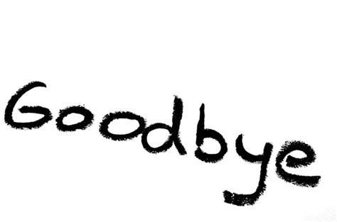 Goodbye Inscription Free Stock Photo - Public Domain Pictures