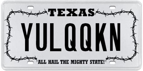 The most 'classic and clever' customized Texas license plates of 2016