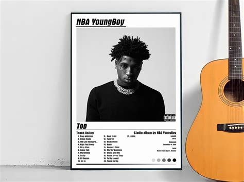 NBA YoungBoy Top Album Cover Poster | Etsy