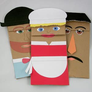 Hand Puppets with Paper Bags | Paper Bag Hand Puppets | How to Make a ...