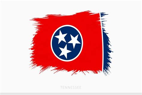 Grunge flag of Tennessee, vector abstract grunge brushed flag of ...