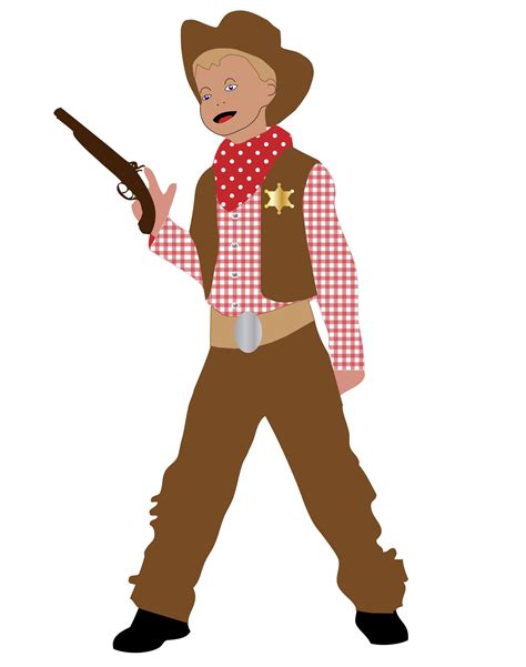 Cowboy Kid Clip-art Free Stock Photo - Public Domain Pictures