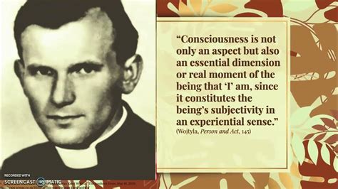 Consciousness: Karol Wojtyla's Thought in Person and Act - YouTube