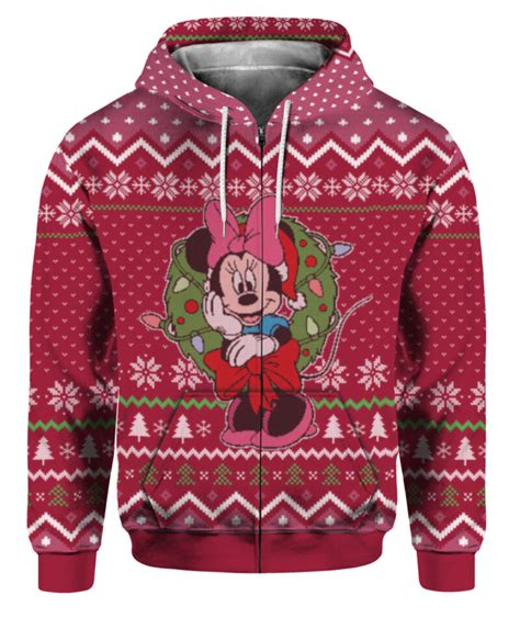 Minnie Mouse Christmas Sweater Red - Funny Ugly Christmas Sweater